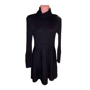 Eliza J Navy Blue Long Sleeve Knit Dress